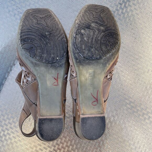 Pikolinos Size 38 / 7.5 - 8 Gandia Perforated Nude - Picture 8 of 9